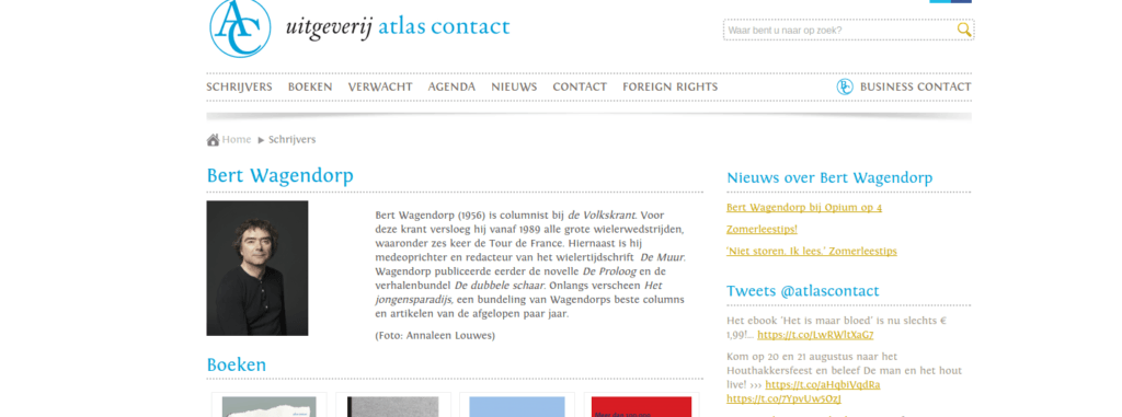 Uitgeverij Atals Contact Bert Wagendorp